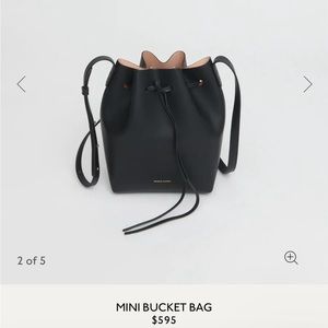 Mansur Gavriel - Mini Bucket Bag - Black/Ballerina